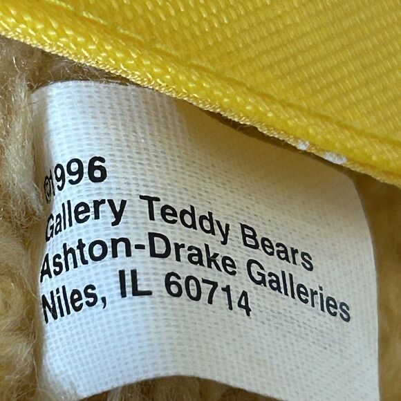Ashton-Drake Galleries Teddy Bear 1996 Barbara Conley/Tracy Roe #0796 NO BOX - Picture 7 of 8
